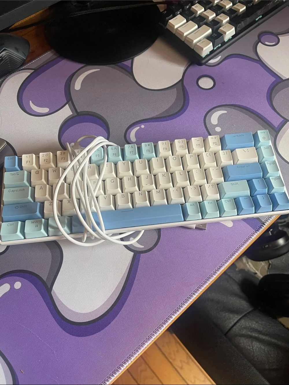 Magegee Mechanical Keyboard with red linear switches, 65% gaming keyboard.